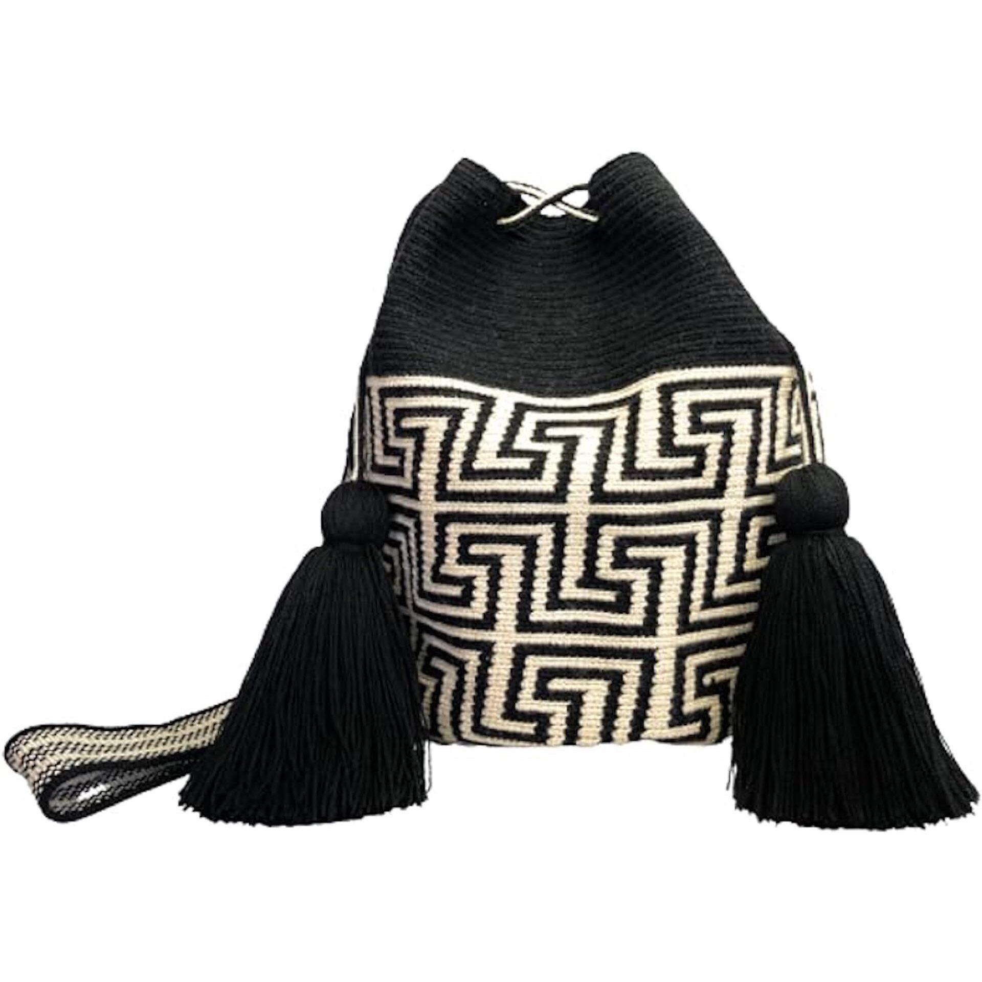 5303 Wayuu Bag Mochila , Large Colorful Original Bolsa Tejida Colombiana